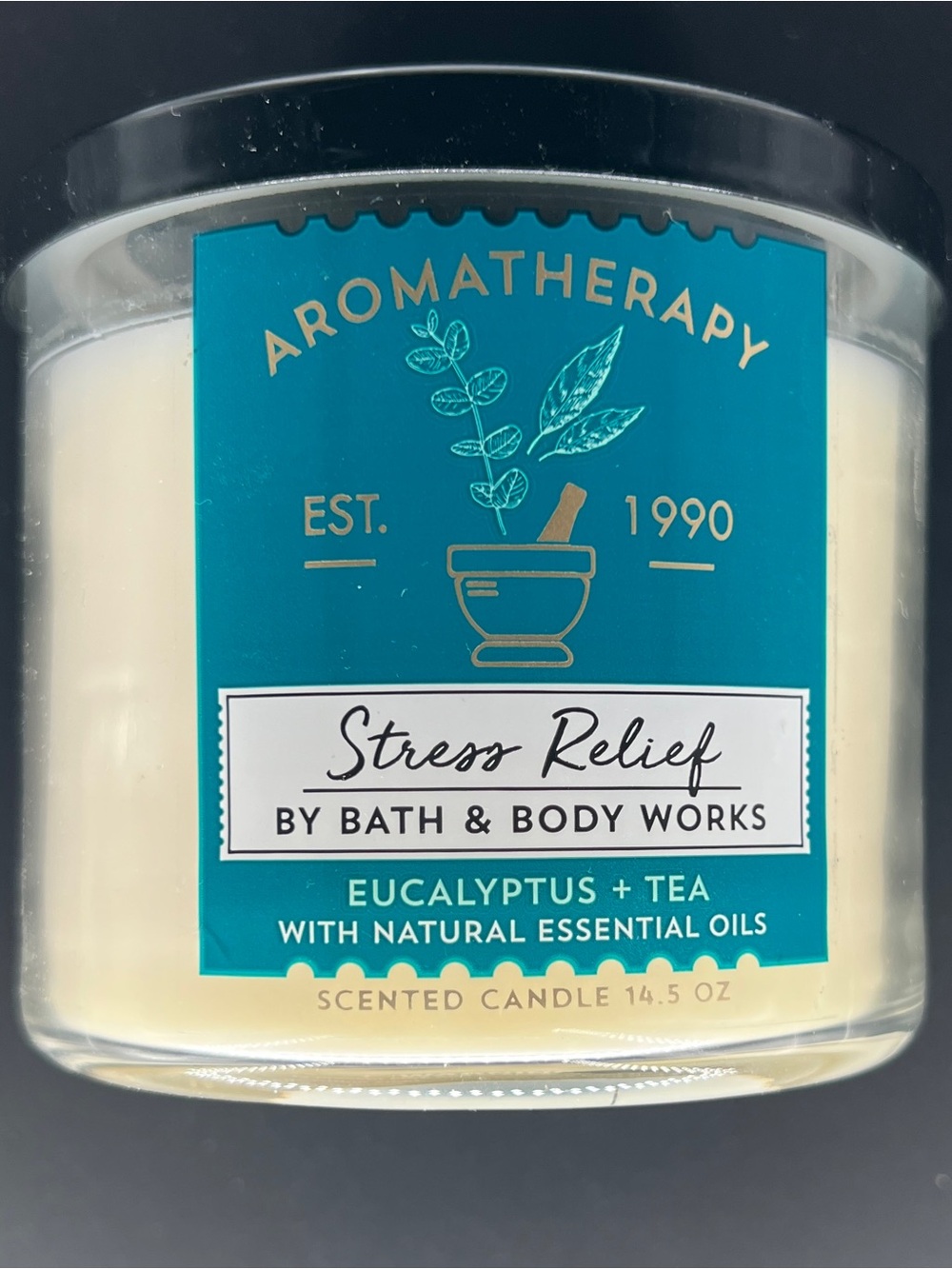 Discontinued Eucalyptus and Tea Three Wick Candle